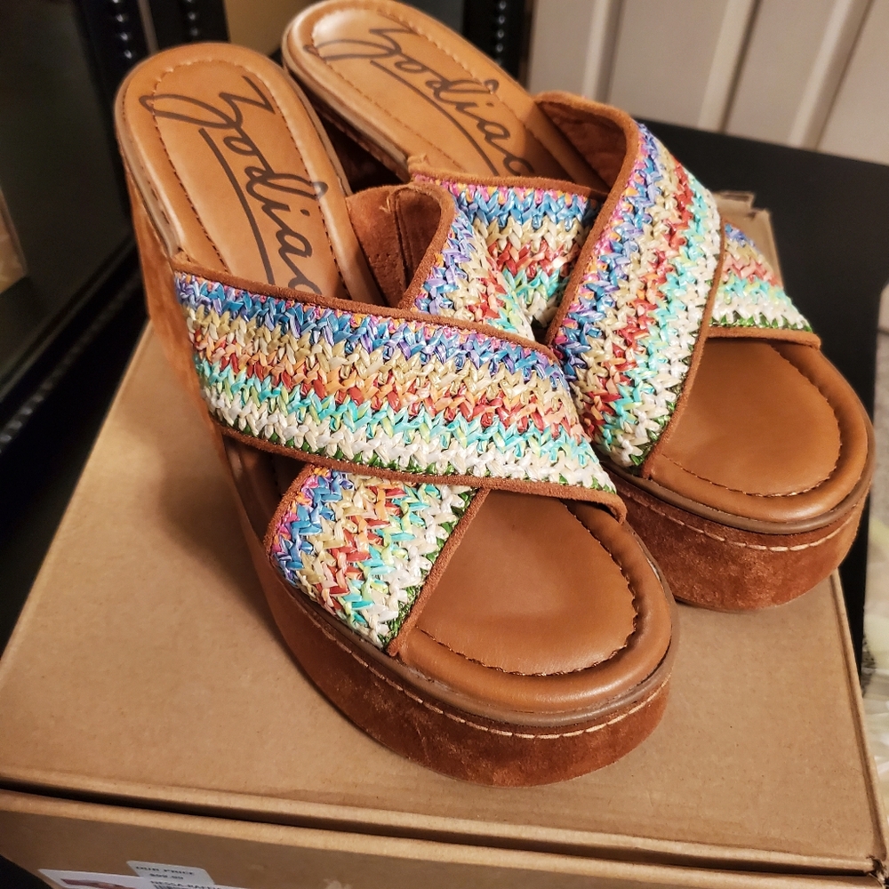 Womens Sz 9 sandals 4" heels